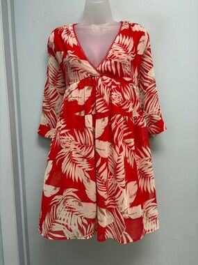 Grace & Mila Boho Babydoll Mini Dress Size Small
